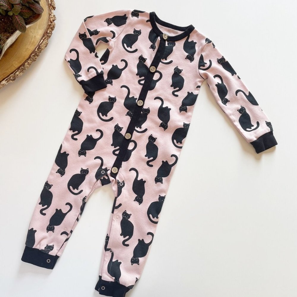 Celebrate Halloween Black Cat Romper | 18-2